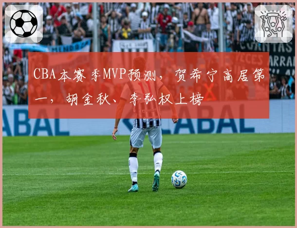 CBA本赛季MVP预测，贺希宁高居第一，胡金秋、李弘权上榜